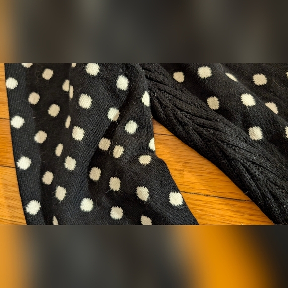 Tristan Monochrome Polka Dot Fabric - Picture 2 of 3